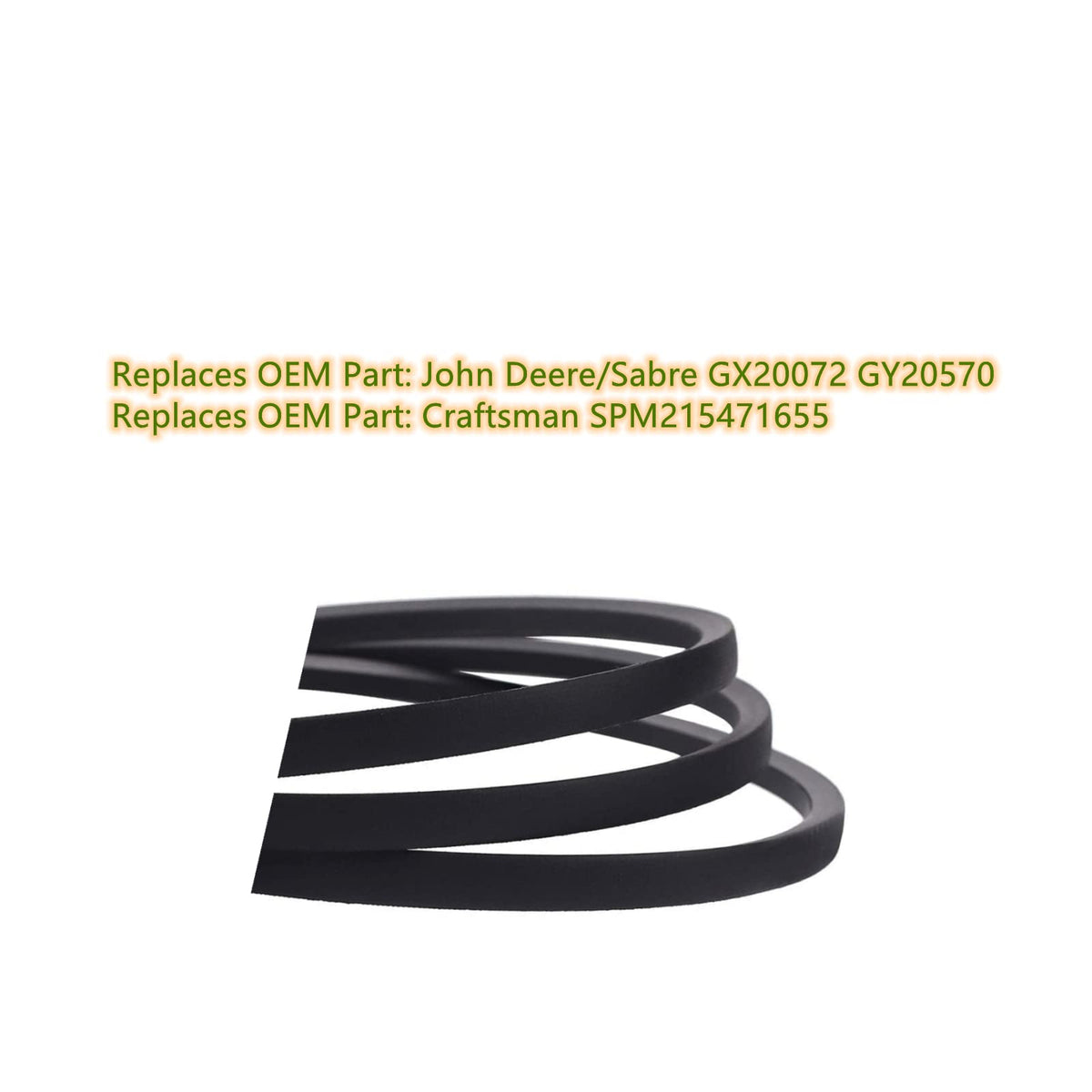 yhoparts GY20570 deck belt for 42-inch decks provides dependable replacement for John Deere models