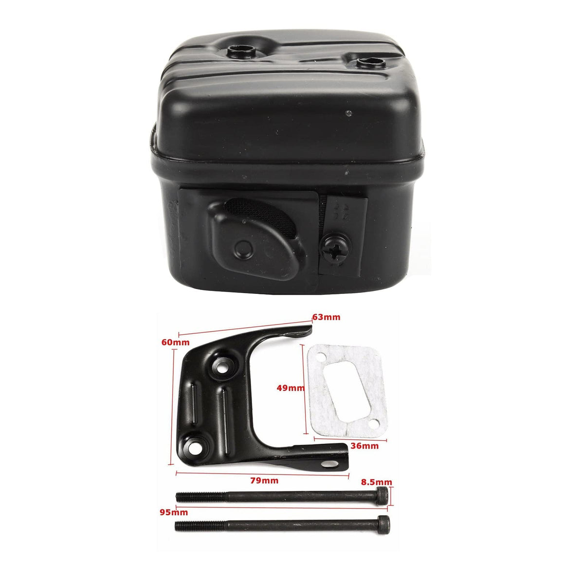 yhoparts muffler bracket for Husqvarna kit, secure mounting