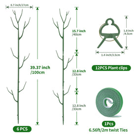 Yhtpouqe extension poles offer adjustable height for climbing plants.