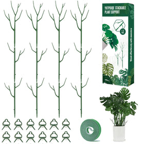 Yhtpouqe plant stakes provide sturdy support for tall houseplants.