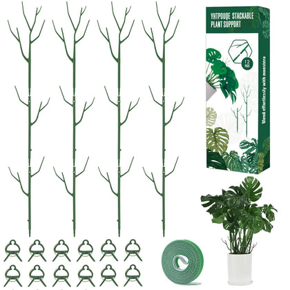 Yhtpouqe plant stakes provide sturdy support for tall houseplants.