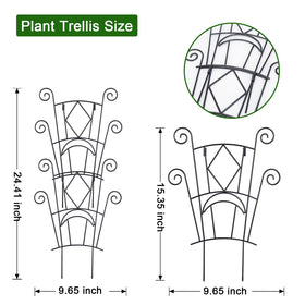 Yhtpouqe rustproof metal trellis designed for climbing plants in garden or balcony