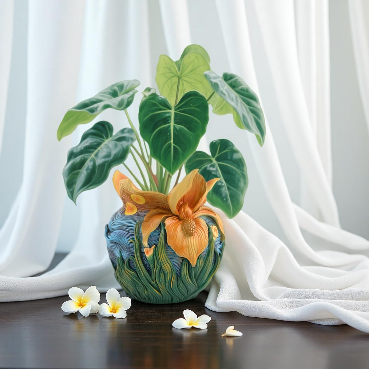Yhupl Lightweight vase easy to reposition on countertops or desks