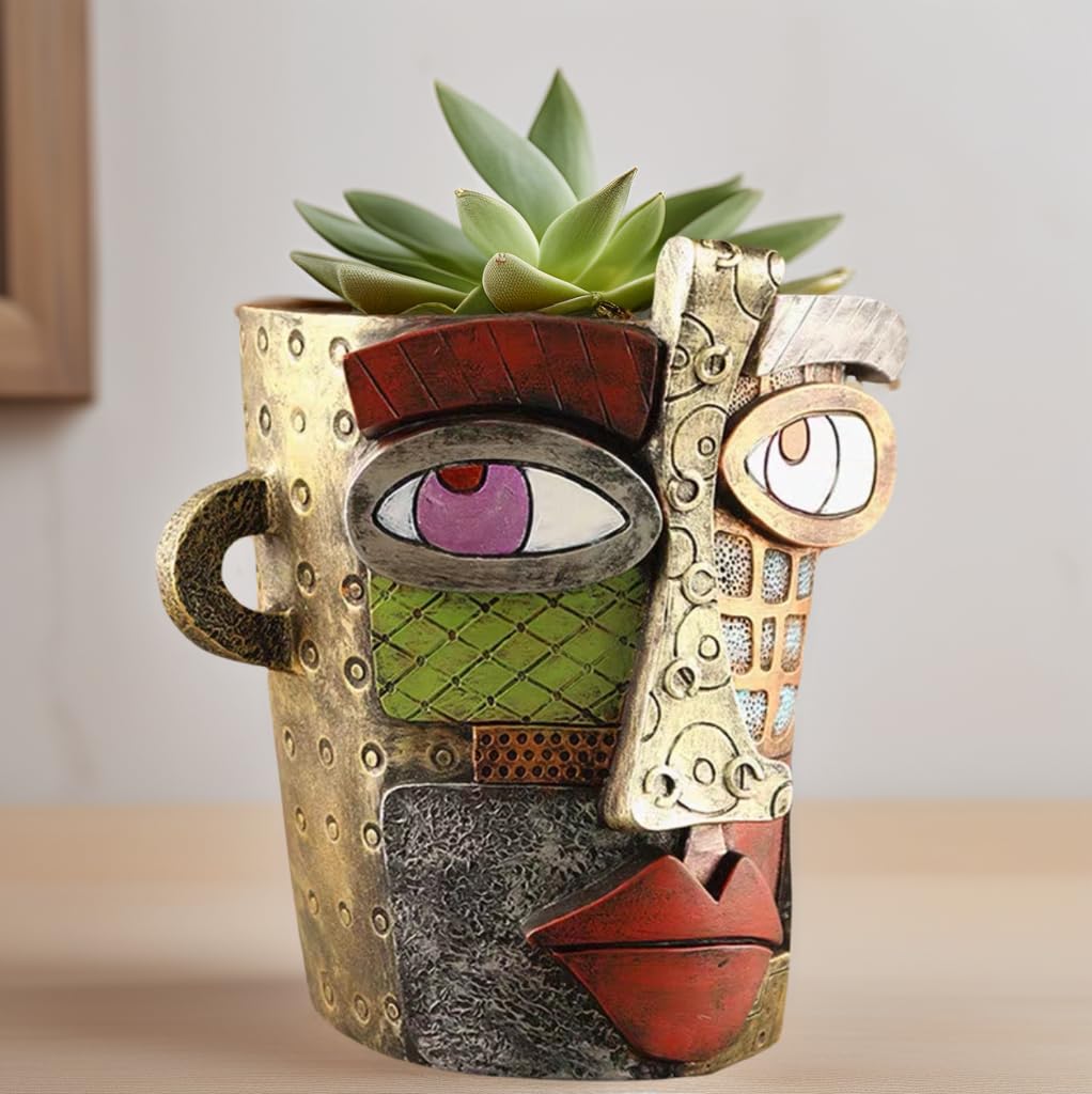 Yhupl retro-inspired pot serves as a striking focal point in homes.