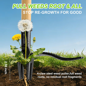 YIAD DRAGON HORSE foot pedal design provides leverage for minimal effort weed removal