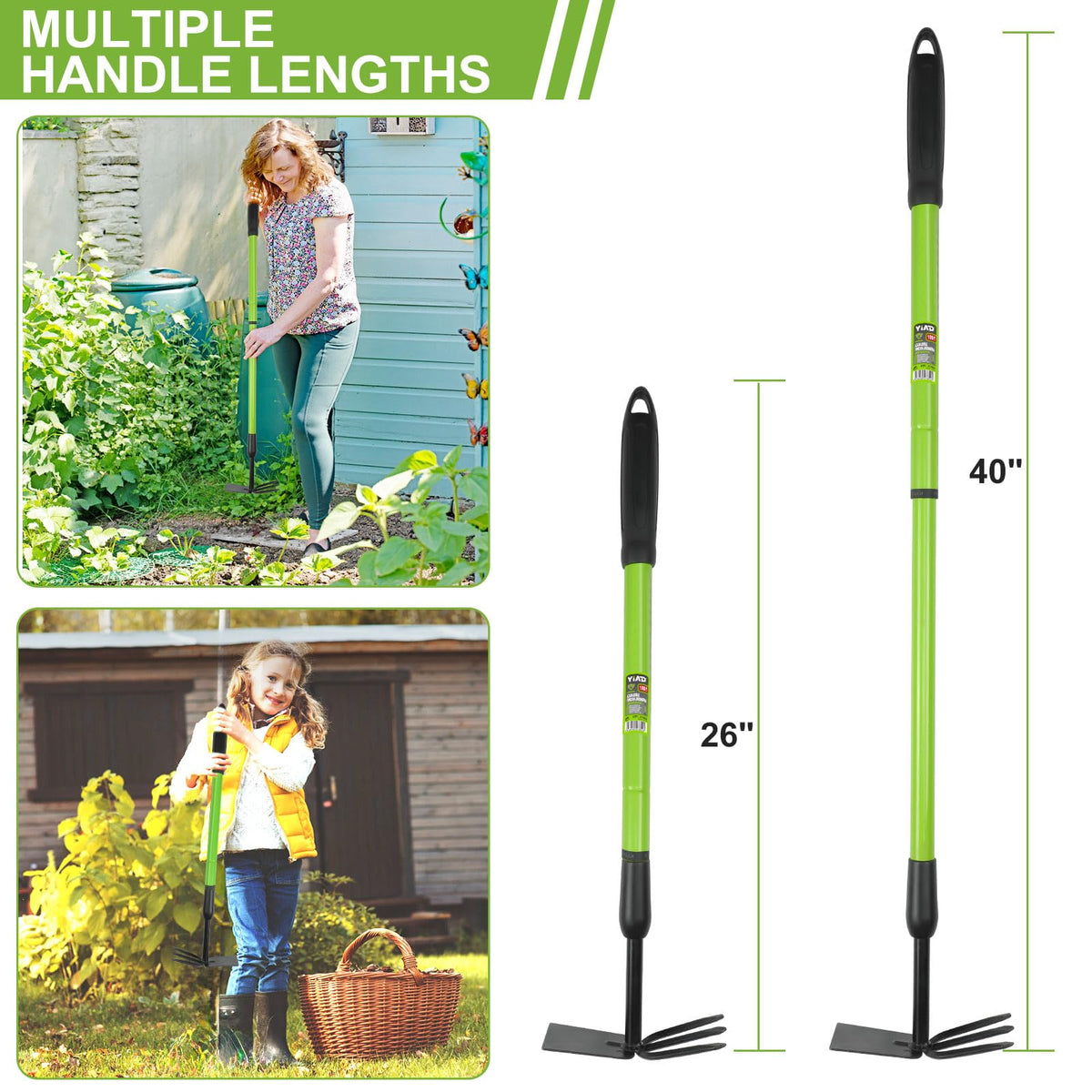 YIAD DRAGON HORSE dual-head weeder and cultivator for efficient weeding and soil loosening