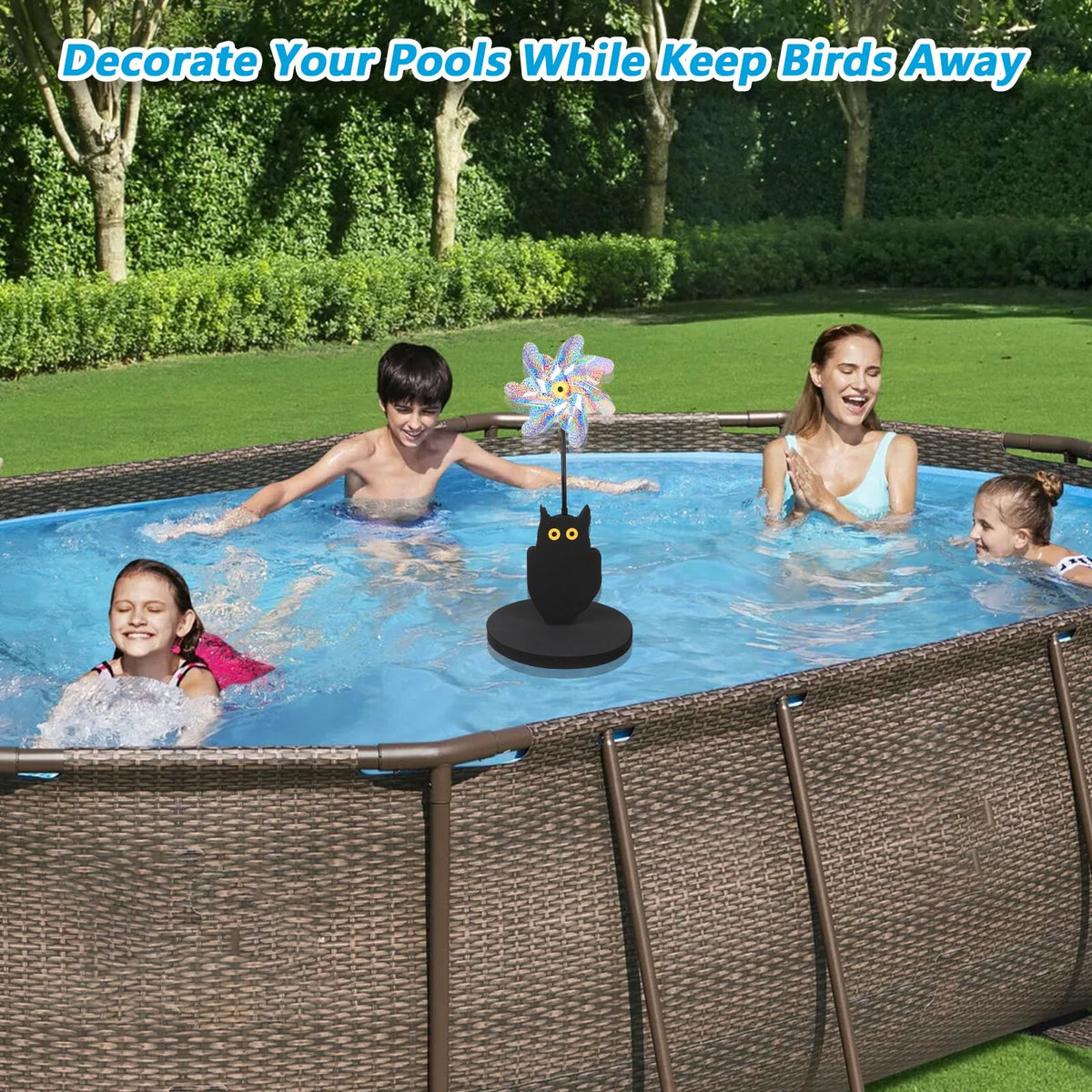 YIBOBO bird deterrent protects pools and docks with portable visible design.