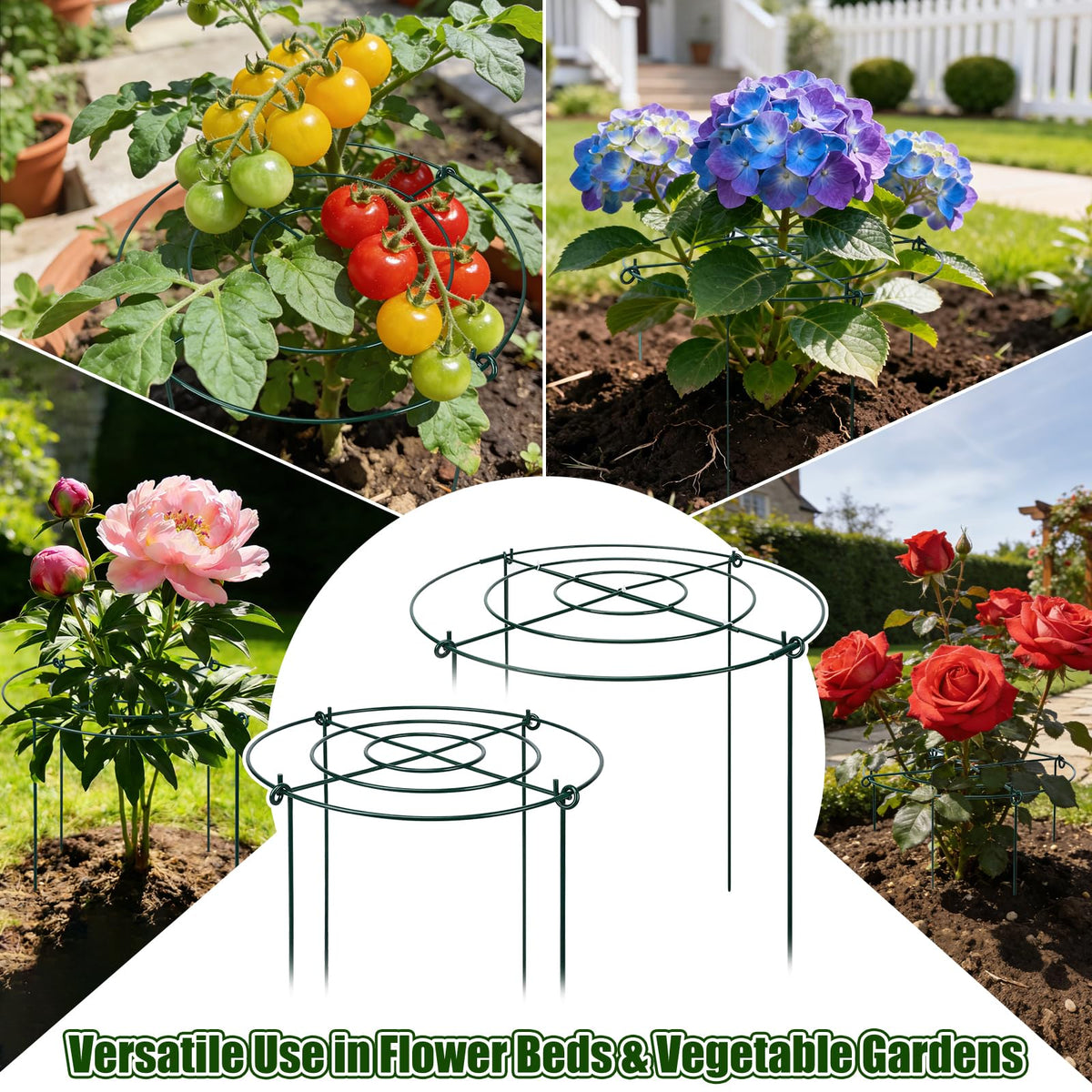 YIBOBO multi plant cage fits beds and borders