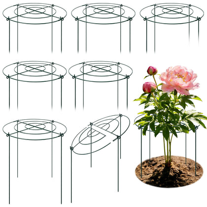 YIBOBO peony cage around blooms for balanced upright growth