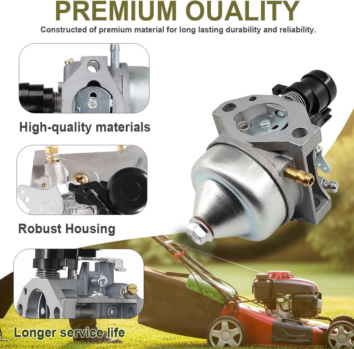 YIBOCO carburetor engine compatibility chart demonstrates broad engine coverage.