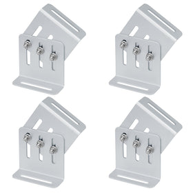 YIDU69Q tilt-mount brackets close-up showing corrosion-resistant 6063 aluminum for outdoor RV mounting