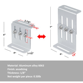YIDU69Q solar-panel-mount set packaging highlighting included hardware for quick, secure mounting