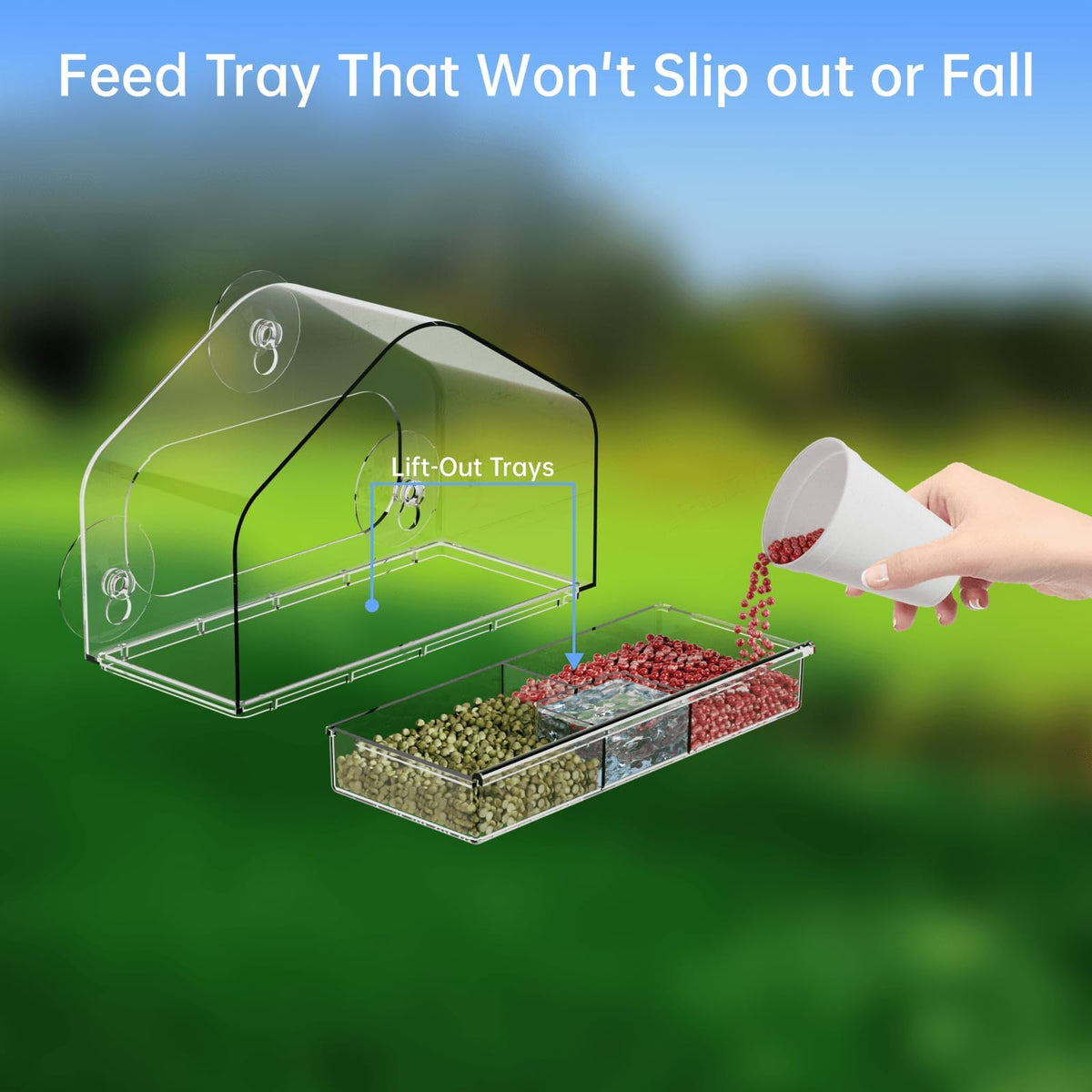 Yieach detachable seed tray design for quick refills
