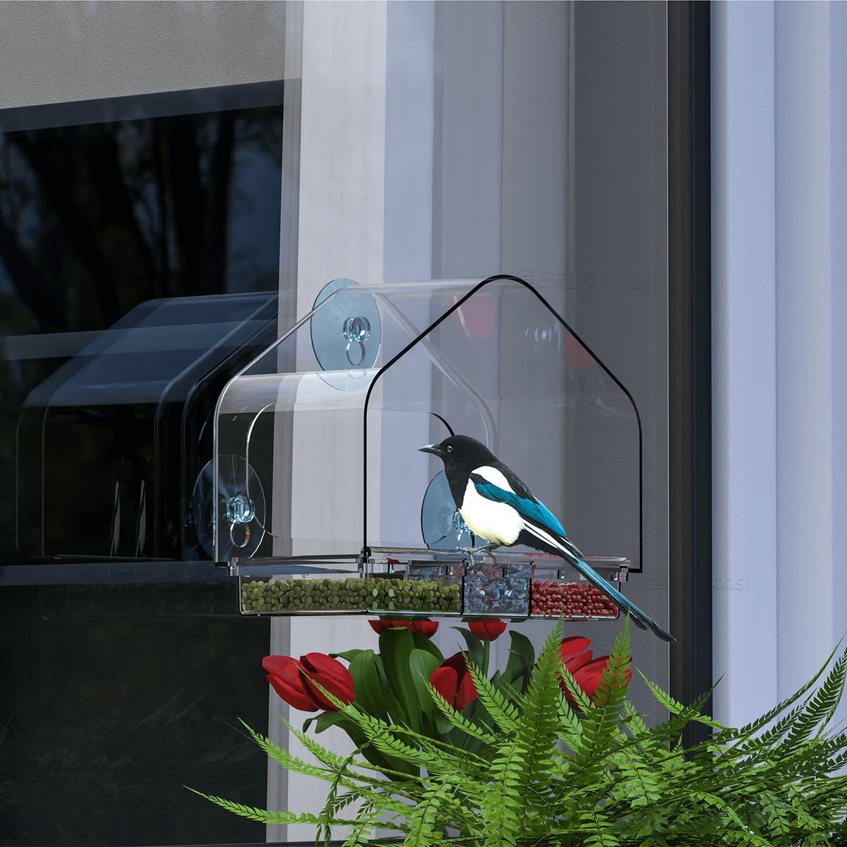 Yieach gift-ready window bird feeder for wildlife lovers