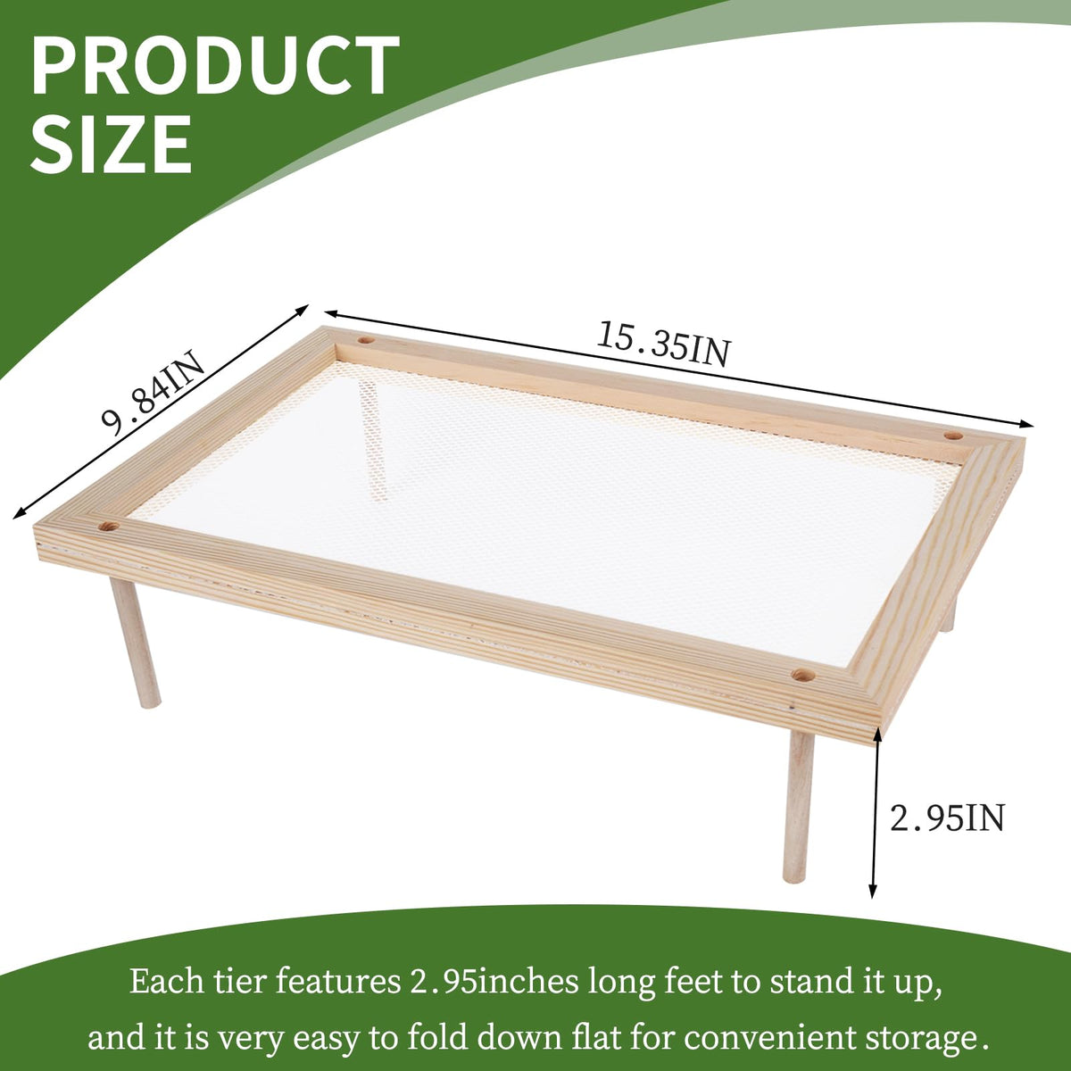YiePhiot wooden drying rack assembly enables simple stacking for flexible space management.