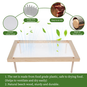 YiePhiot drying rack features a breathable mid-section to improve ingredient ventilation.