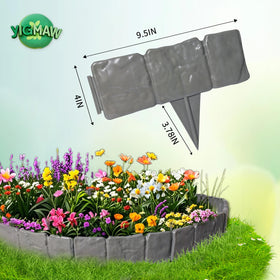 YIGMAW garden edge with quick-fit design for easy, tool-free installation.