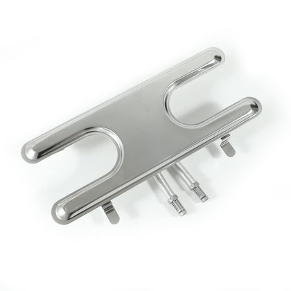 YIHAM universal H-type burner, front view, durable 430 stainless steel for lasting grilling.