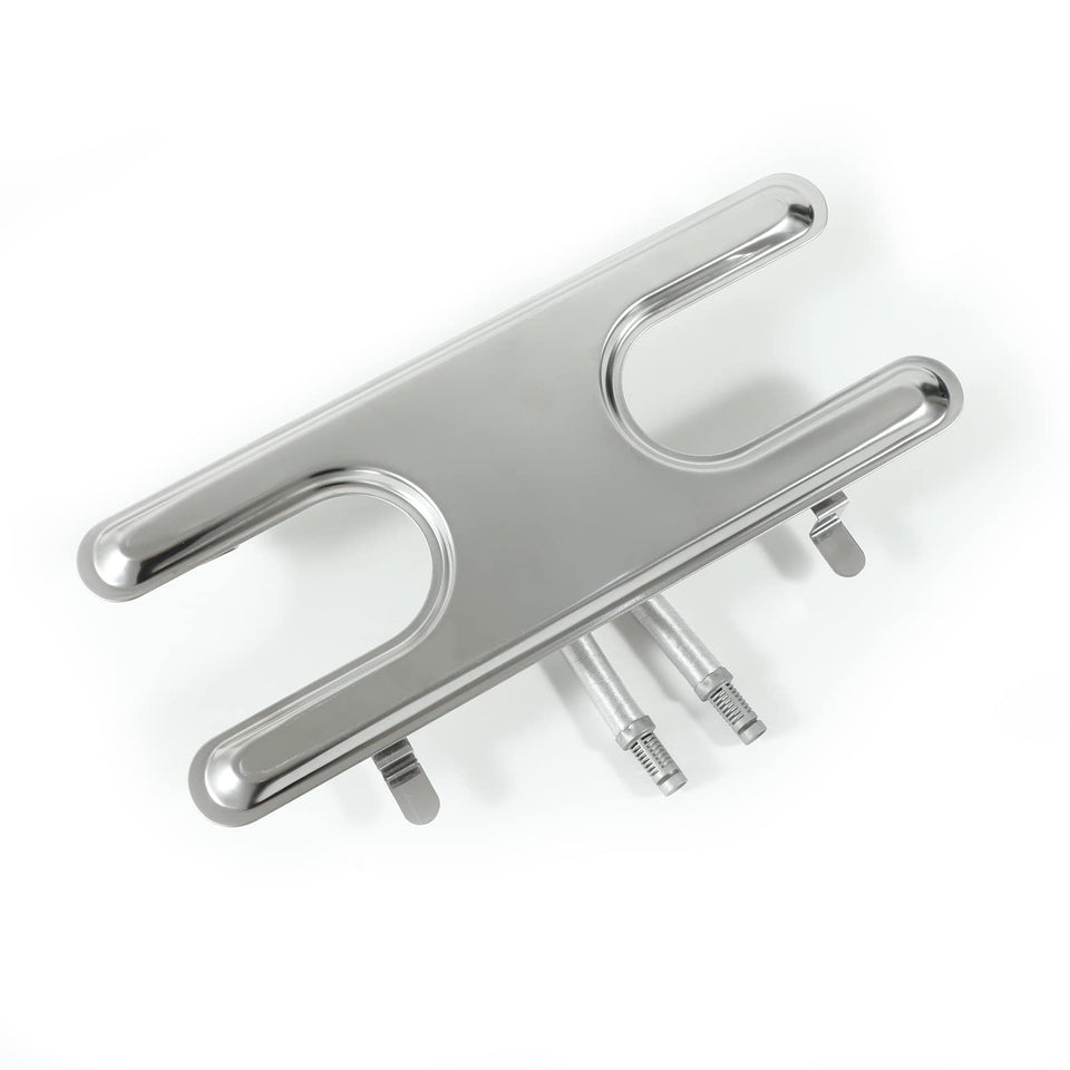 YIHAM universal H-type burner, front view, durable 430 stainless steel for lasting grilling.