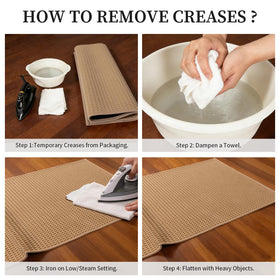 YIHOUSE care tip for crease-free unpacking and quick setup.