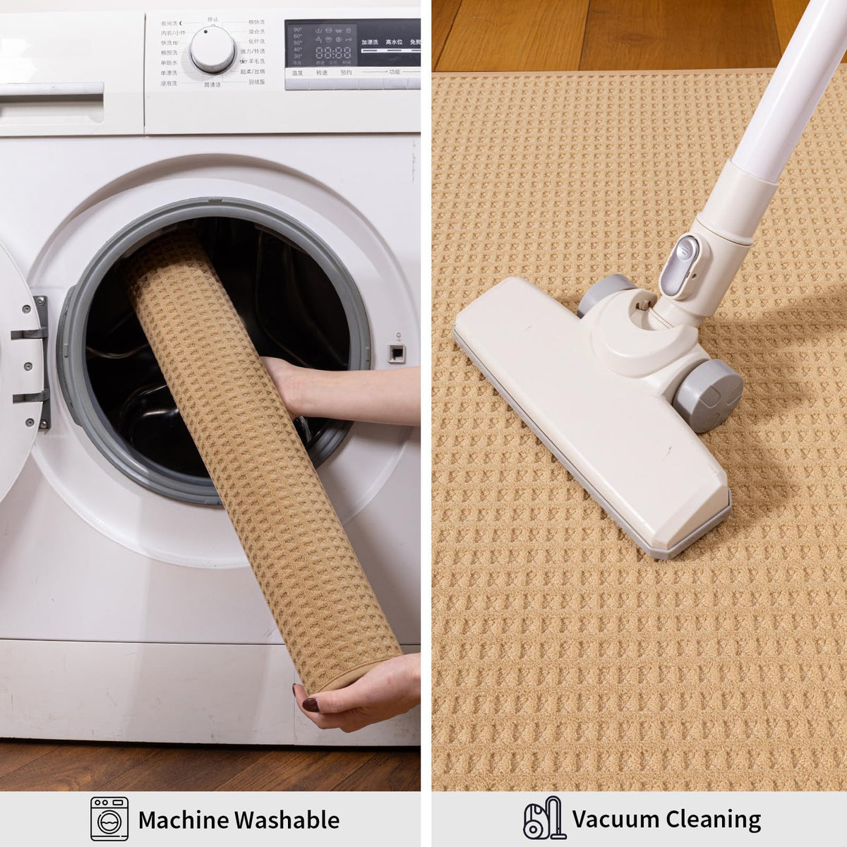 YIHOUSE dirt-trapper entryway mat reduces indoor mess from outdoors.
