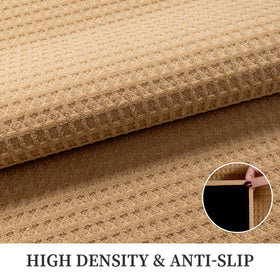 YIHOUSE door mat non-slip rubber backing keeps it securely in place.