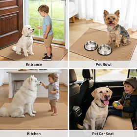 YIHOUSE versatile entryway mat fits front or back doors.
