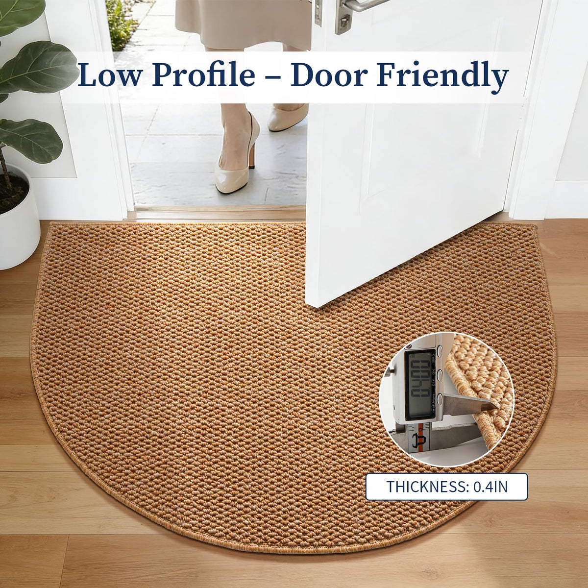 YIHOUSE dirt-trapper fibers help keep interior floors cleaner after outdoor wear.