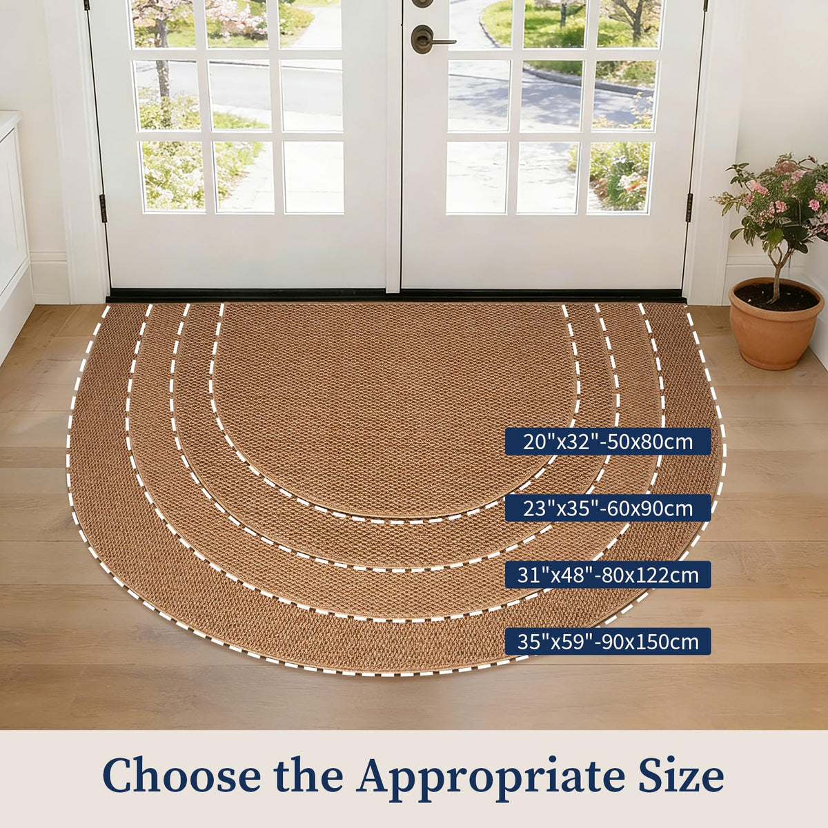 YIHOUSE entryway rug positioned at a doorway for everyday use and style.