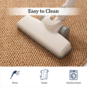 YIHOUSE soft-underfoot rug provides comfortable footing on tile, wood, or laminate.