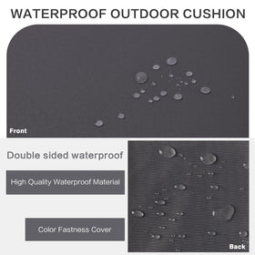 YIJIAN HOME waterproof fabric protects cushions in outdoor spaces.