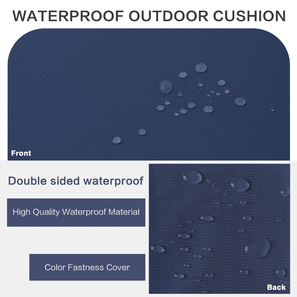 YIJIAN HOME waterproof fade-resistant fabric cushion suitable for patio use