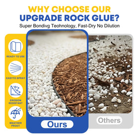 YiJiAre mulch glue fast-drying formula, bonds within hours.