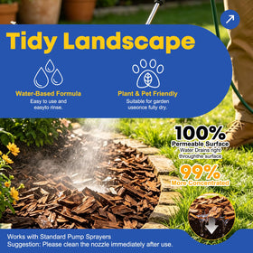YiJiAre mulch glue provides long-lasting protection for decorative rock areas.