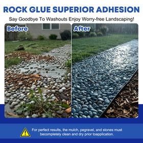 YiJiAre mulch glue ideal for outdoor gardens and pathways.