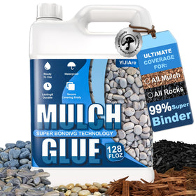 YiJiAre mulch glue ready-to-use sprayer bonds mulch quickly for tidy landscapes.