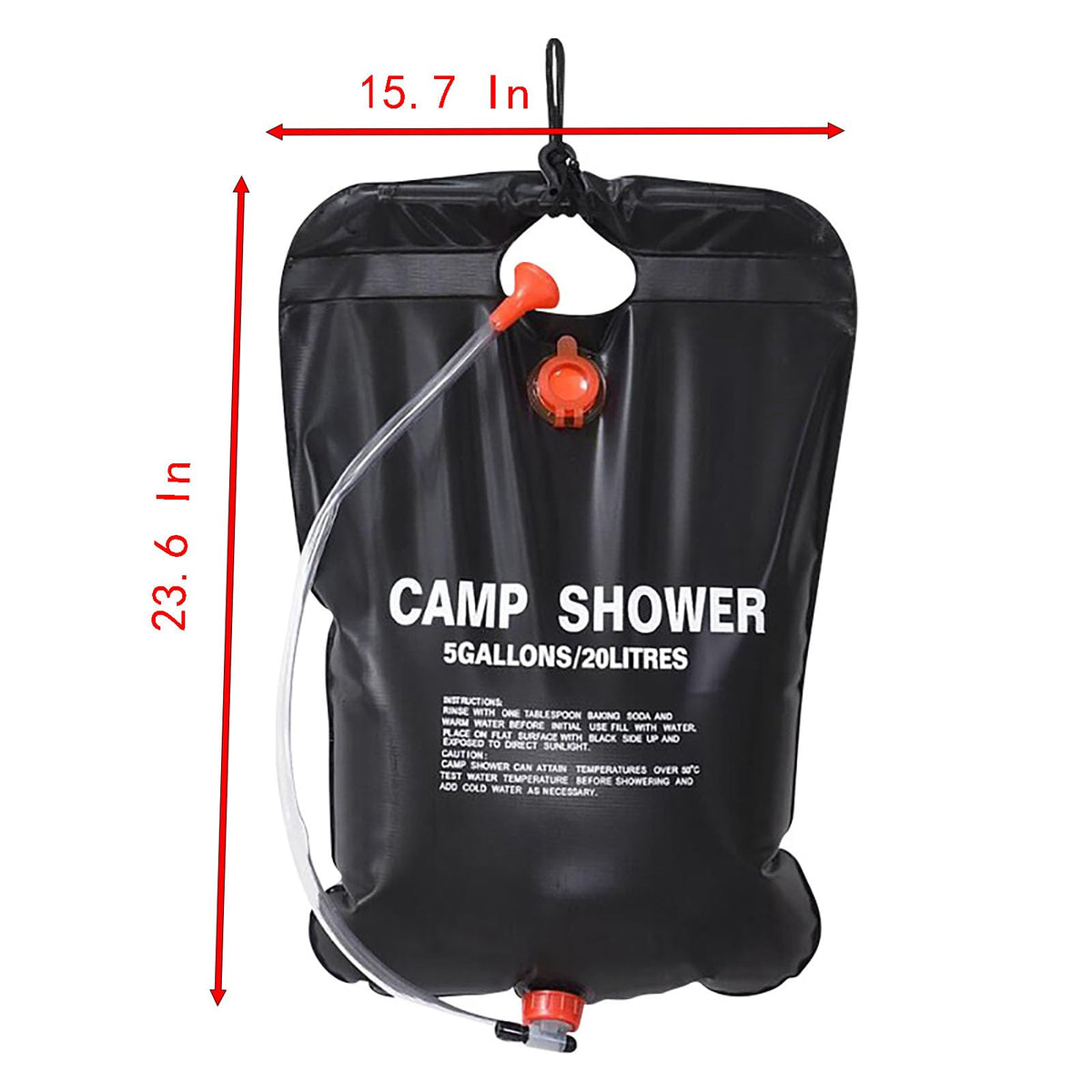 YIKANGHENG includes bag, hoses, hook and shower head for ready setup