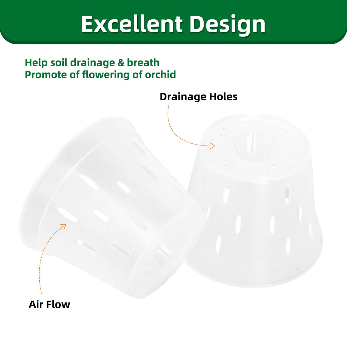 YIKUSH pot shows bottom center drainage for excess water control.