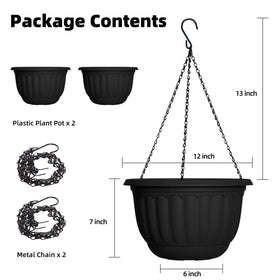 YIKUSH planter with drainage hole and absorbing tray for moisture control.