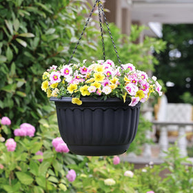 YIKUSH outdoor planter for porch setups adds simple sophistication.