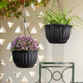 YIKUSH weather-resistant planter withstands sun and cold for year-round display.