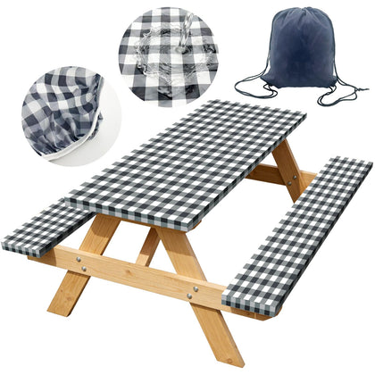 YILEGSYO picnic table cover 72x30 protects outdoor meals with waterproof performance