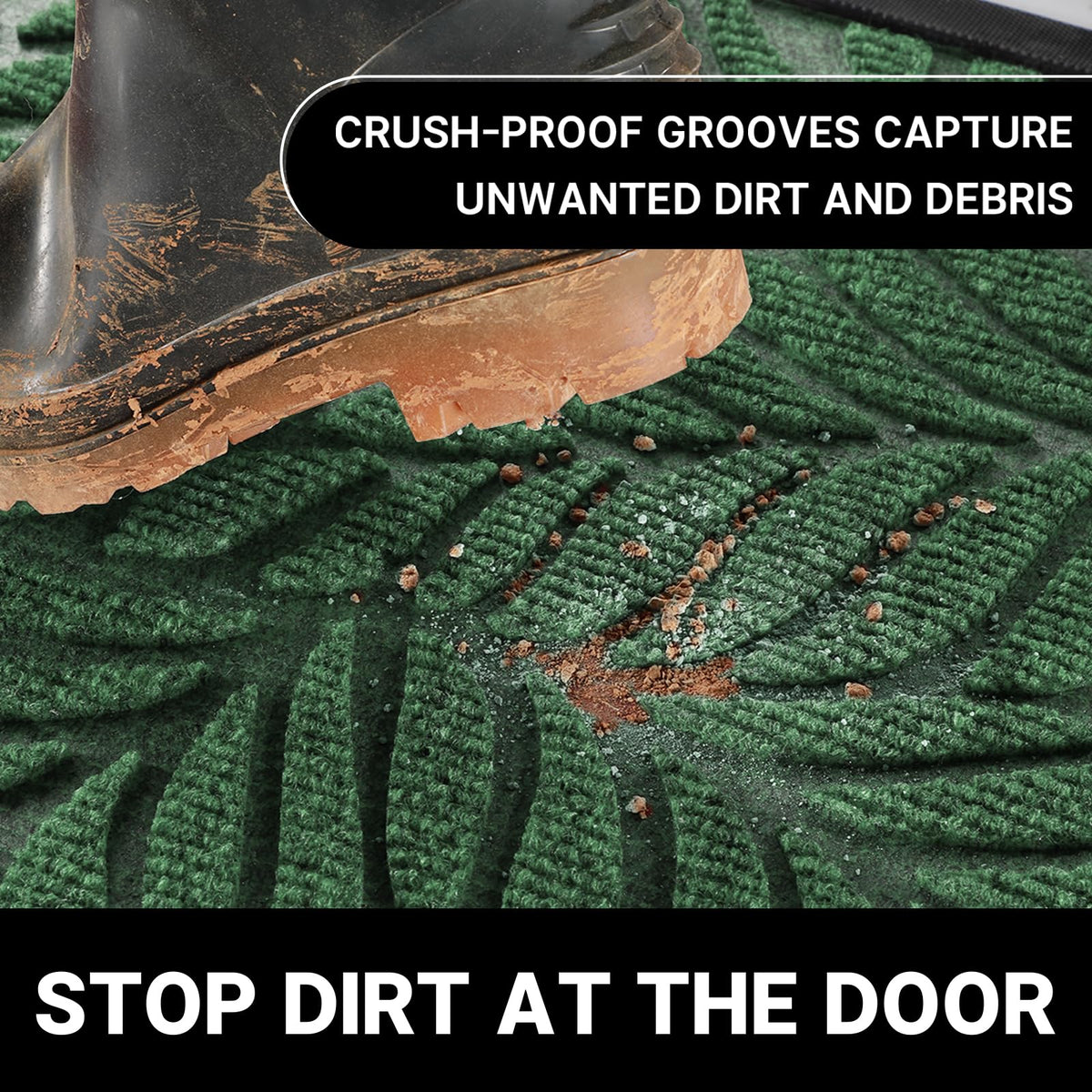 Yimobra all-season door mat suitable for indoor and outdoor use in varied weather.