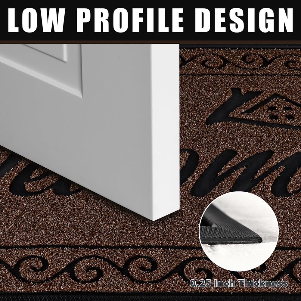 Yimobra beveled edges help keep indoor floors dry.