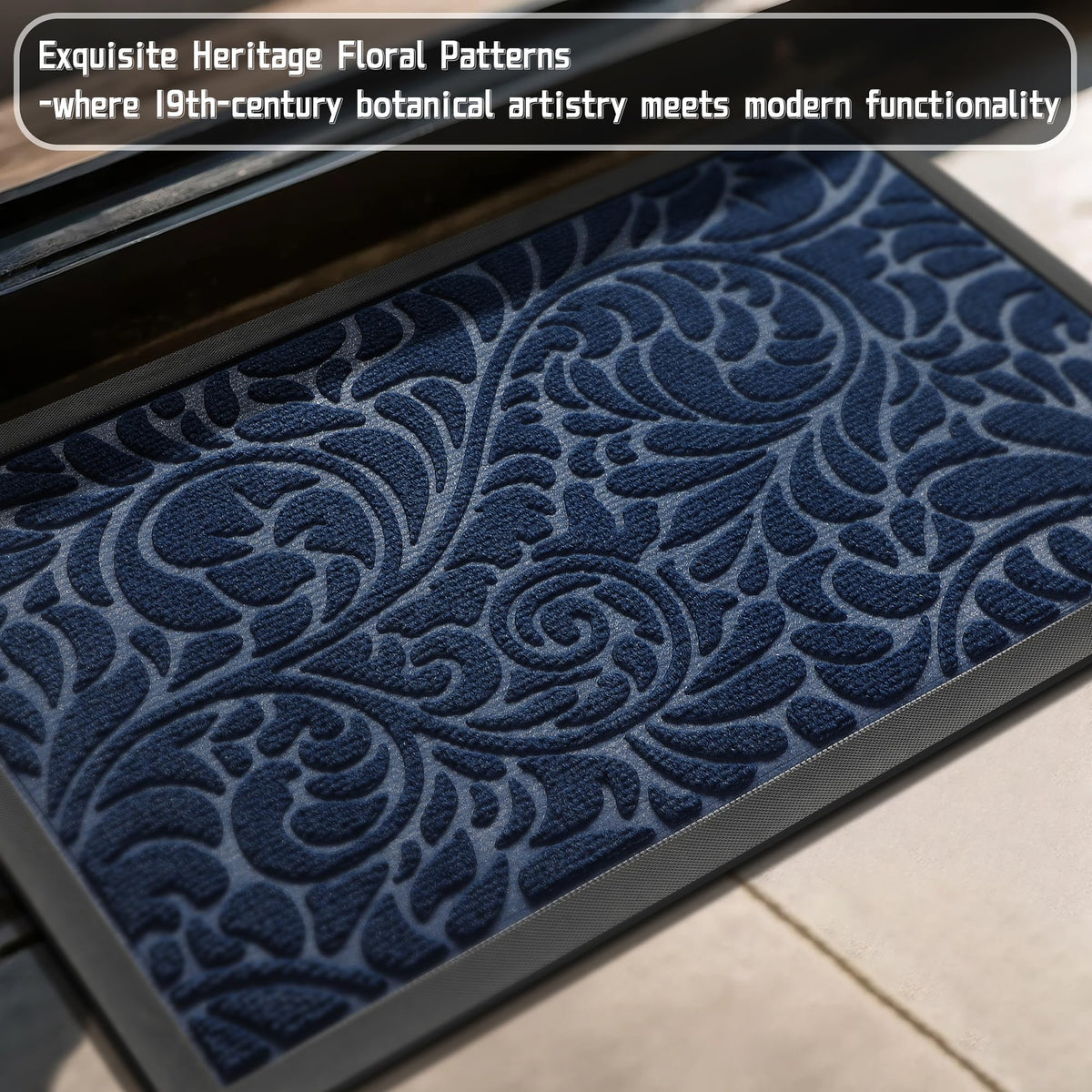 Yimobra door mat non-slip backing keeps mat in place