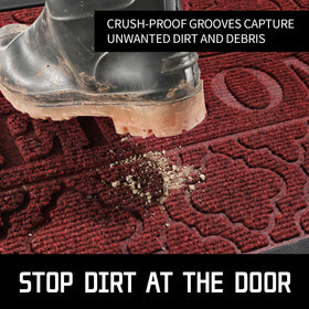 Yimobra door mat with non-slip backing prevents slips on hard floors