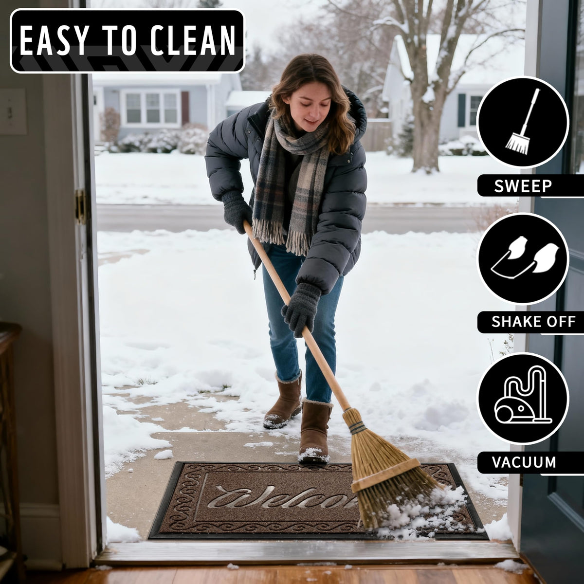Yimobra easy-clean design allows vacuuming or rinsing.