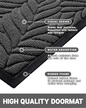 Yimobra durable mat withstands sun, rain, and snow for outdoor use.