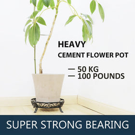 Yimobra heavy-duty iron stand supports up to 300 pounds for large planters.