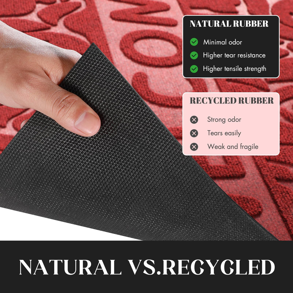 Yimobra mat captures mud sand and debris before entering